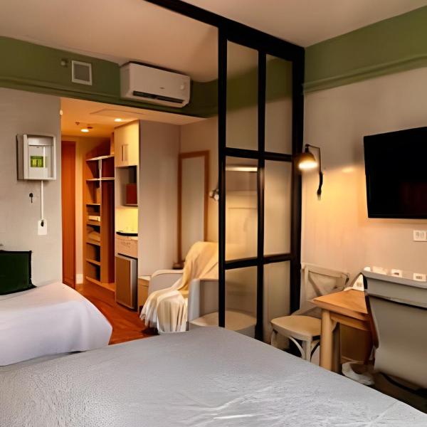 Flat charmoso no hotel Slav. Downtown c/ vaga