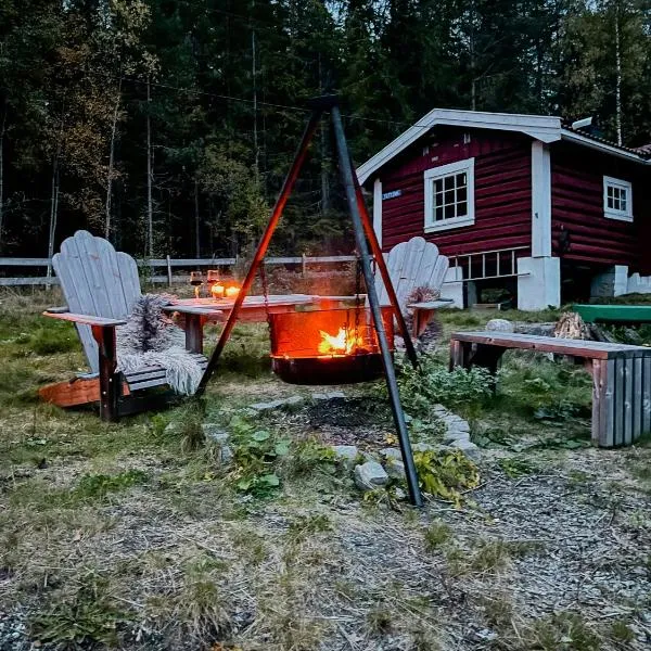 Charming Old Forest Cabin An Hour From Oslo, hotel v destinaci Løken