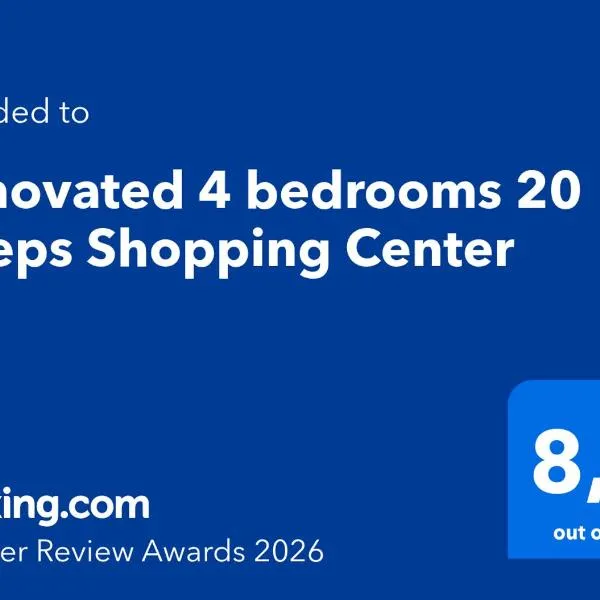 Renovated 4 bedrooms 20 sleeps Shopping Center, hotel in Edmonton