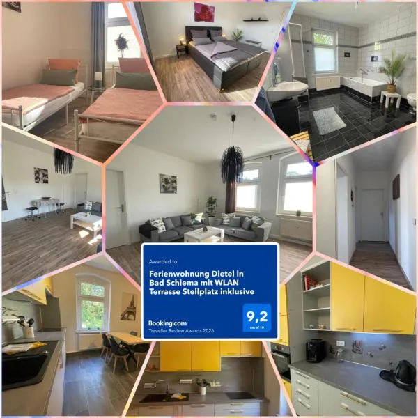 Ferienwohnung Dietel in Bad Schlema mit WLAN Terrasse Stellplatz inklusive – hotel w mieście Schlema