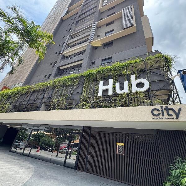 Hub Compact Life no Setor Bueno | Cond. com Piscina | Rooftoop | Próximo Goiânia Shopping e Parque Vaca Brava