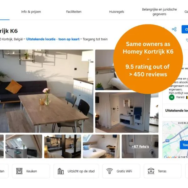 코르트리크에 위치한 호텔 Homey Kortrijk L29