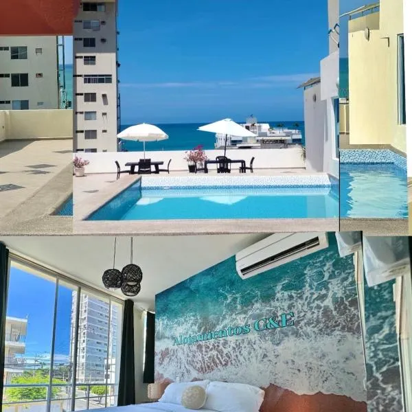 C&E ALOJAMIENTOS , Apartamentos a una calle de la Playa & Malecón, hotelli kohteessa Salinas