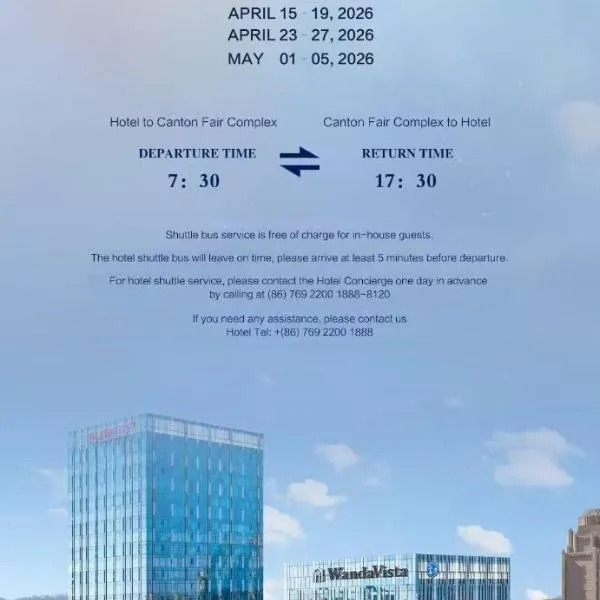Wanda Vista Dongguan- Free Shuttle Bus Service, khách sạn ở Đông Hoản
