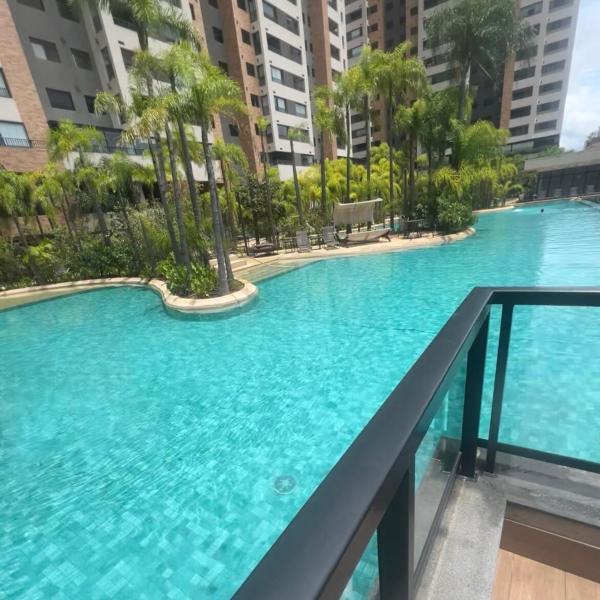 Luxury apartment 3 AR Piscine Resort São Paulo