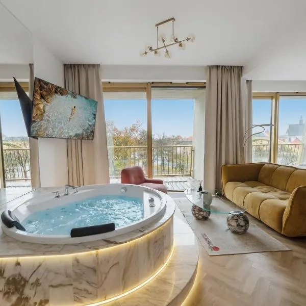 Apartamenty z jacuzzi i widokiem na Odrę - Boulevard Drobnera, hotel Wrocławban