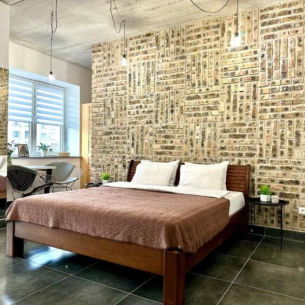 Designer apartments with a coffee machine in the city center, hotel a Rivne