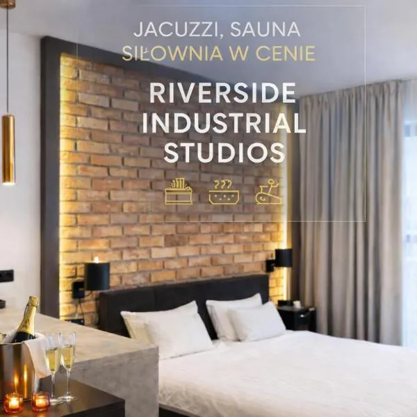 Riverside Industrial Studios - SAUNA - GYM -air-conditioning-SPA-FITNESS, Hotel in Breslau