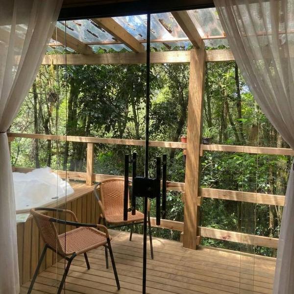 Cabana na Serra da Cantareira com Hidro e Lareira - Foto 5