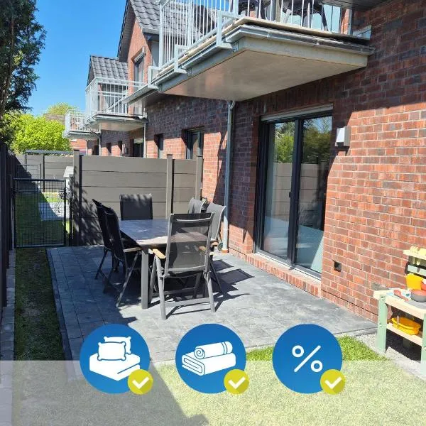Traumhafte FeWo mit Garten und Sauna an der Küste, hotel em Dornum