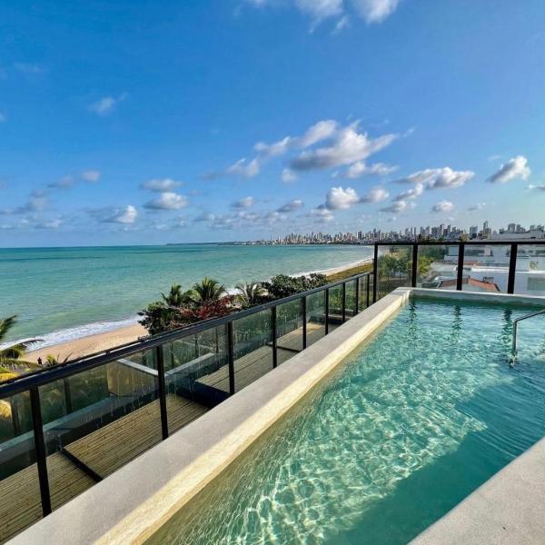 Studio Gourmet Pé na Areia com Piscina Privativa