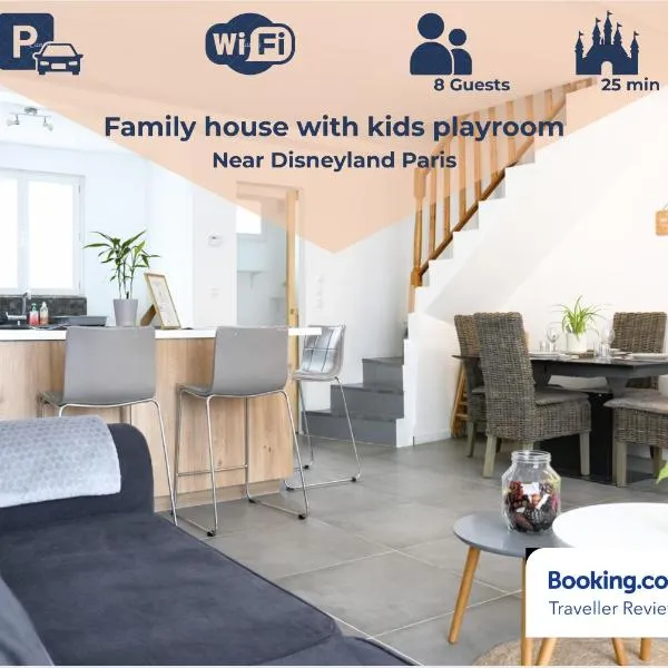 L'échappée belle Trilportaise - 25 min Disneyland - wifi gratuit- Streaming gratuit, hotell i Trilport