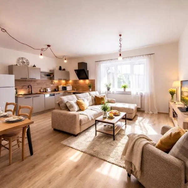 Large 3-Bedroom Apartment on Main Square with Free Parking, hotel di zacler