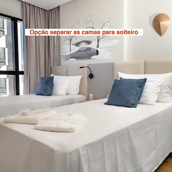 Flat 2003, estrutura de hotel, a 200m da Praia e Restaurantes - Foto 3