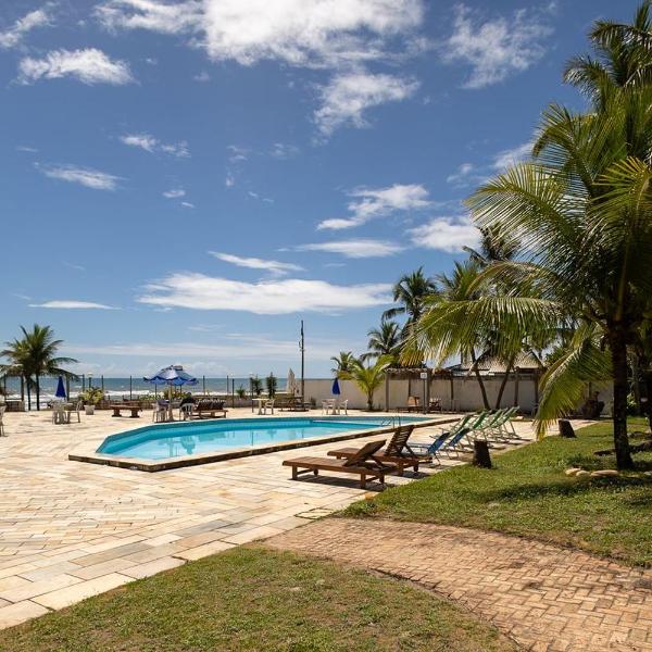 Studio Beira Mar com Piscina e Varanda Privativa