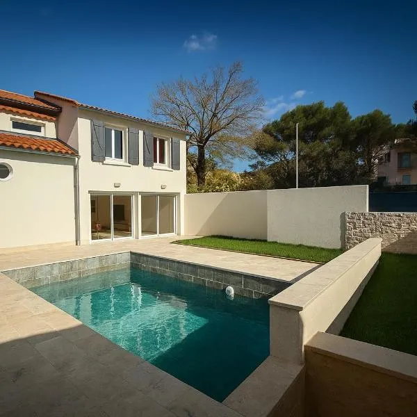 Havre de paix avec piscine & grand jardin 6 pers, hotel v destinácii Marseille