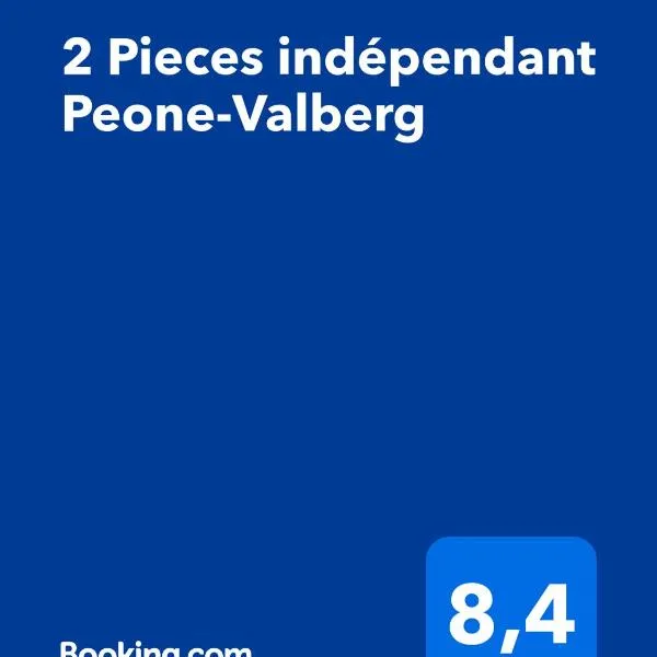 2 Pieces a Peone 4 couchages, hotel en Péone