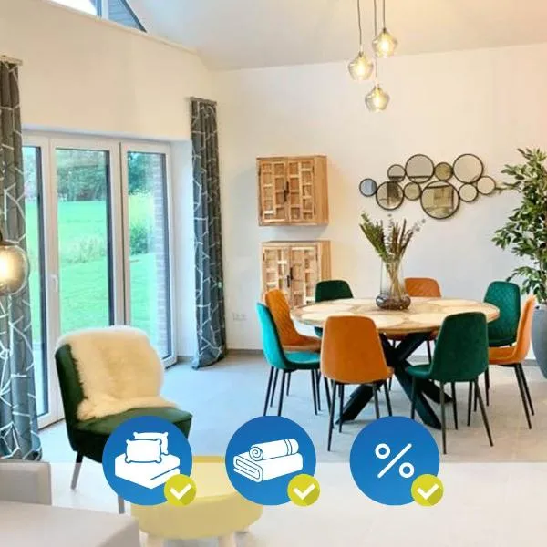 Riesiges Ferienhaus mit 4 SZ an der Nordsee! Sauna, hotelli kohteessa Sehestedt