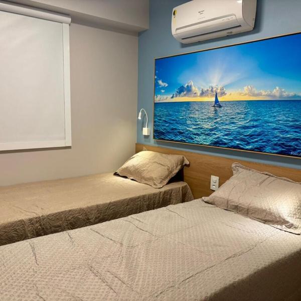 Paraíso em Carneiros Flat PÉ na areia 3 quartos até 10 pessoas - Foto 2