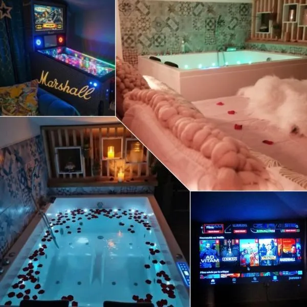 Nuit Romantique, Spa, Champagne, Cinéma, Flipper - Escapade Veyloise, hotel v destinácii Pont-de-Veyle