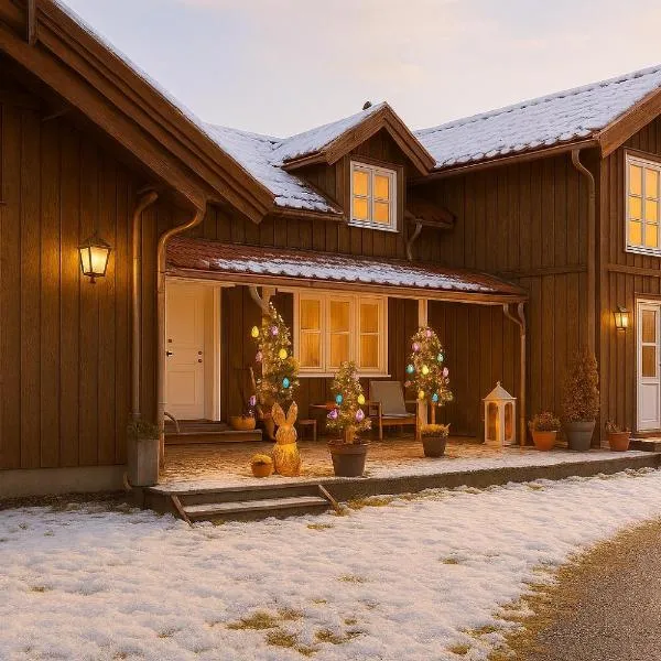 Near Oslo and Lillestrøm-child-friendly and close to nature, hotel sa Nordby Bruk
