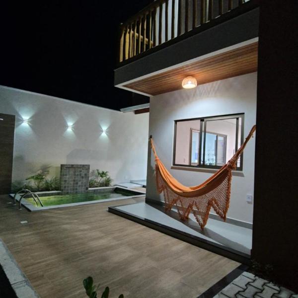 Casa Sol com piscina e 2 suítes com ar condicionado, pertinho da praia - Foto 5