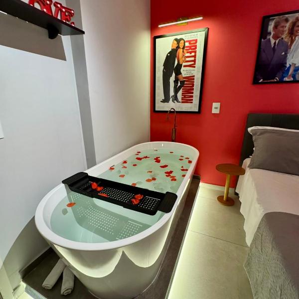 Doce Refúgio BV , Apartamentos com Banheira de Imersão , Estacionamento, Piscina , Tv 58 polegadas, Decorações Temáticas, Bairro da Bela Vista - Foto 5