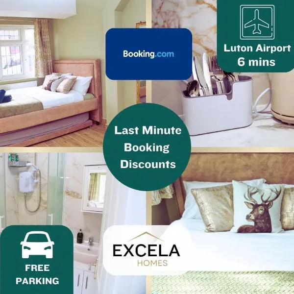 Modern Airport Annexe - Free Parking - Sleeps 4 - Near Luton Airport, hotel en Luton