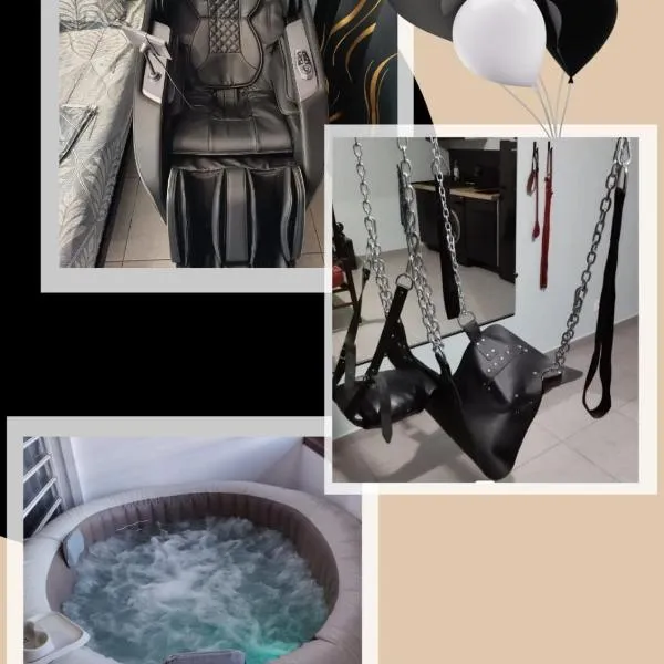 Loveroom avec siège massant et spa, hotel a Caiena