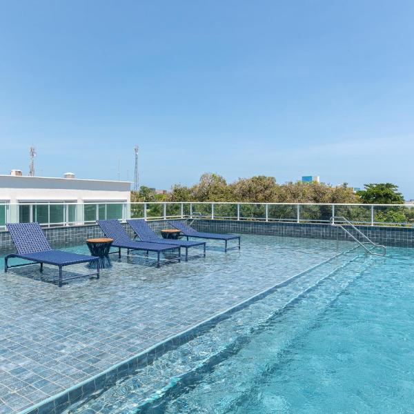Duplex no Centro de Porto de Galinhas com Piscina, Academia, Lavanderia e Restaurante no prédio