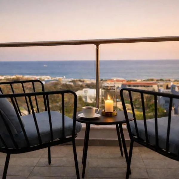 Alkion Villa Sea View, Olive Tree Garden & Spacious Terrace, hotel en Rodas