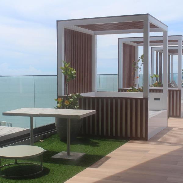 Studio Salcity - Piscina no rooftop com vista mar - Foto 5