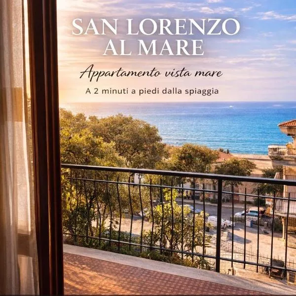 Sea View Apartment with Terrace & Free Parking, hotel in San Lorenzo al Mare