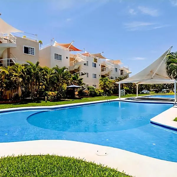 Acapulco में, होटल Departamento a Pie del Mar para familias y grupos Roku TV Wifi y mas Privada Puente del Mar