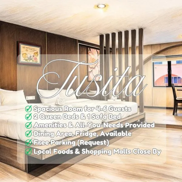 Spacious Room for Families & Travelers, Max 4-6 Person, 10 mins to Tourist Hotspot, TUSITA, hotell i Melaka