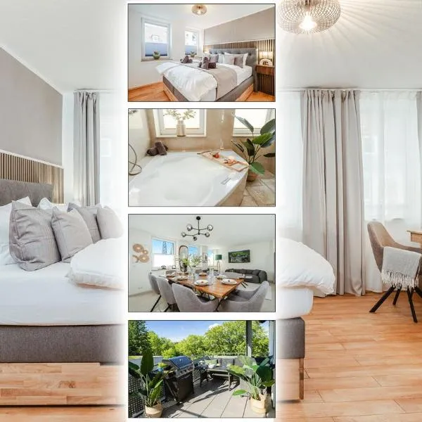FeelGood Luxus - für Gruppen & Familien mit Whirlpool, Terrasse & Grill - Top Lage, hotell sihtkohas Kassel