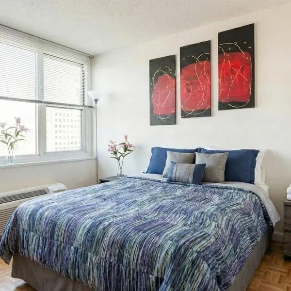 Skyline with Hudson Views Modern Battery Park Stay โรงแรมในนิวยอร์ก