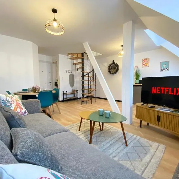 Duplex chaleureux au cœur de la ville、ディエップのホテル