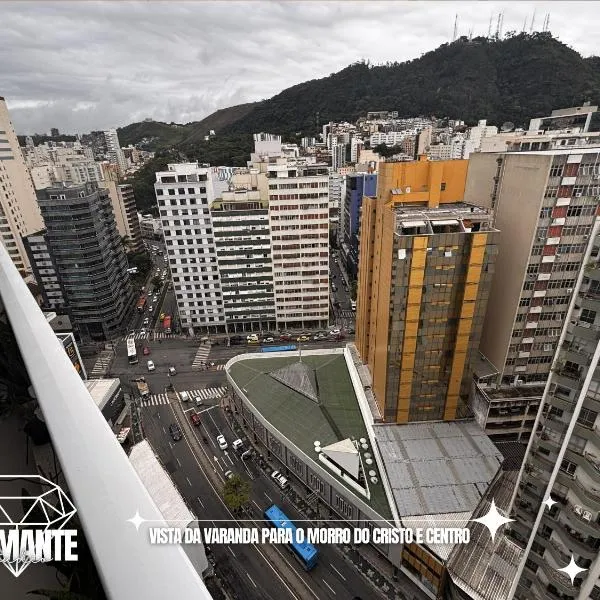 Studio Diamante no CENTRO com piscina, academia e opção de vaga privativa โรงแรมในจุยซ์จิฟอรา