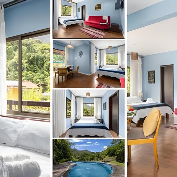 Casas Geminadas 1 ou 2 QT com ducha relaxante cercada pela Mata Atlântica com wifi por satélite de alta velocidade água de fonte natural - Foto 2