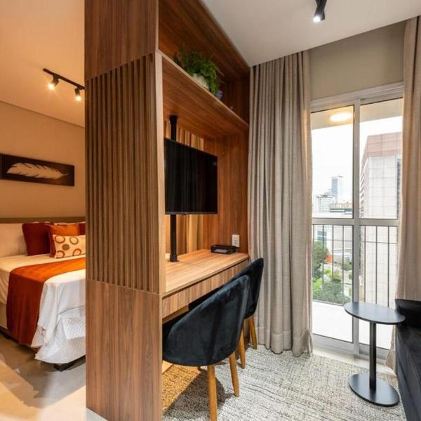 1601 Studio completo ao lado da Faria Lima, com WorkSpace e Piscina
