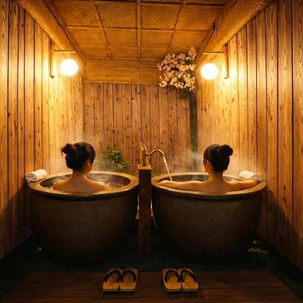 庭音日和 一棟貸し 八幡堀徒歩9分 壺湯2つ 近江牛名店至近 子連れ歓迎 水回り2箇所 p2台、近江八幡市のホテル