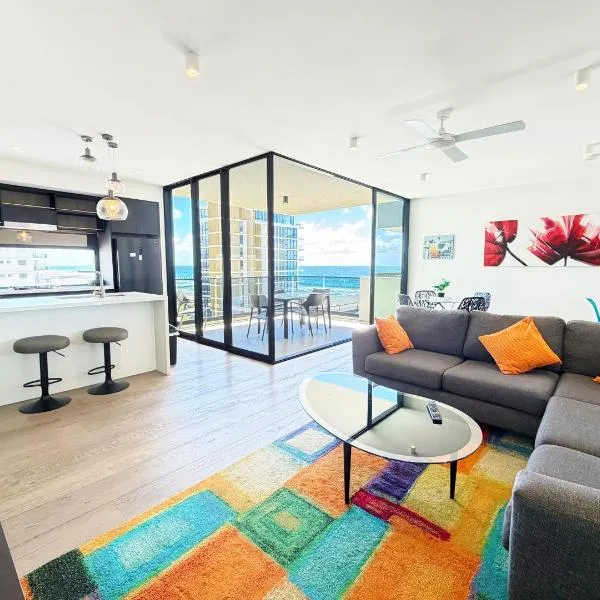 5th Floor Beachside Ocean View with Wi-Fi, Pool and Gym, хотел в Гоулд Коуст