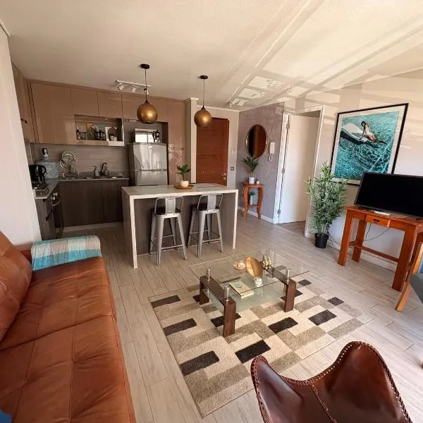 Hermoso Depto Quillota 1 D 1 B céntrico con estacionamiento: Quillota'da bir otel