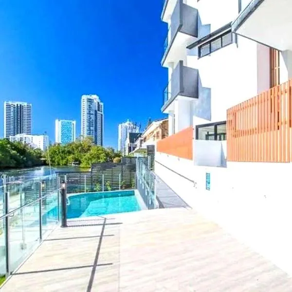 Modern Broadbeach Apartment City View, hotel v Gold Coast