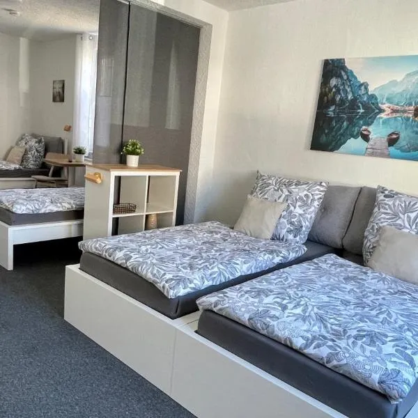 Jans 4 Personen Apartment Herten NRW Veltins Arena Küche P WLAN mit Code, готель у місті Гертен