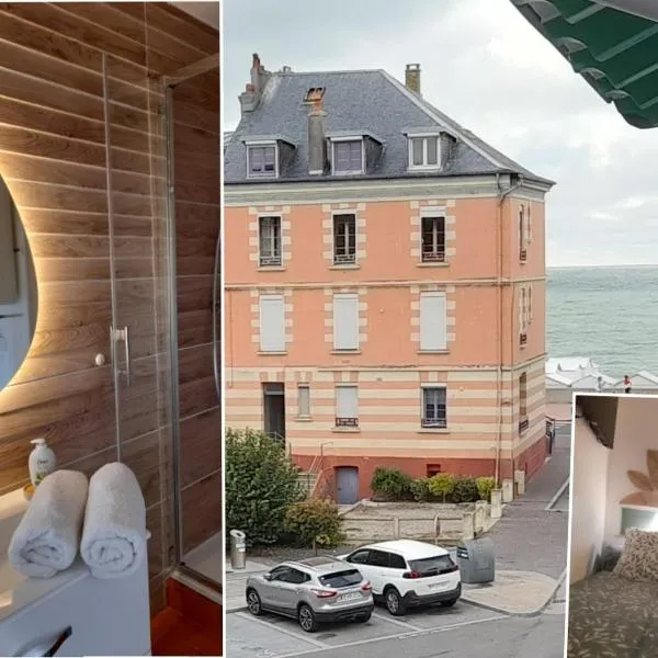 L'ALBIZIA à 20m de la plage 3ème etage, rénové, 2 personnes et animaux - wifi, hotel in Mers-les-Bains