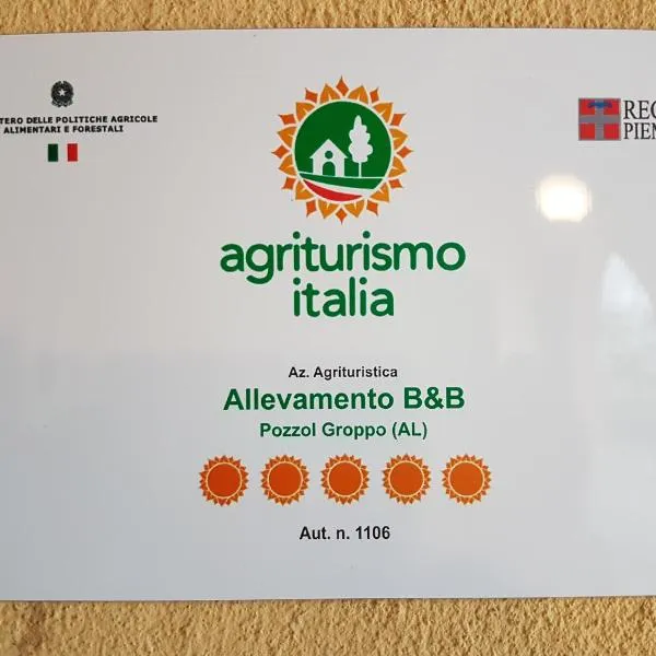 Allevamento B&B, hotel in Momperone