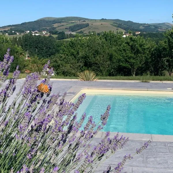 Le cocon Laina Piscine & spa optionnel，Irissarry的飯店