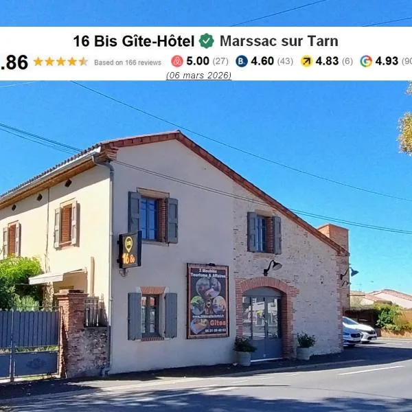 16 Bis-Gîte-Hôtel-Appartement, Hotel in Marssac-sur-Tarn